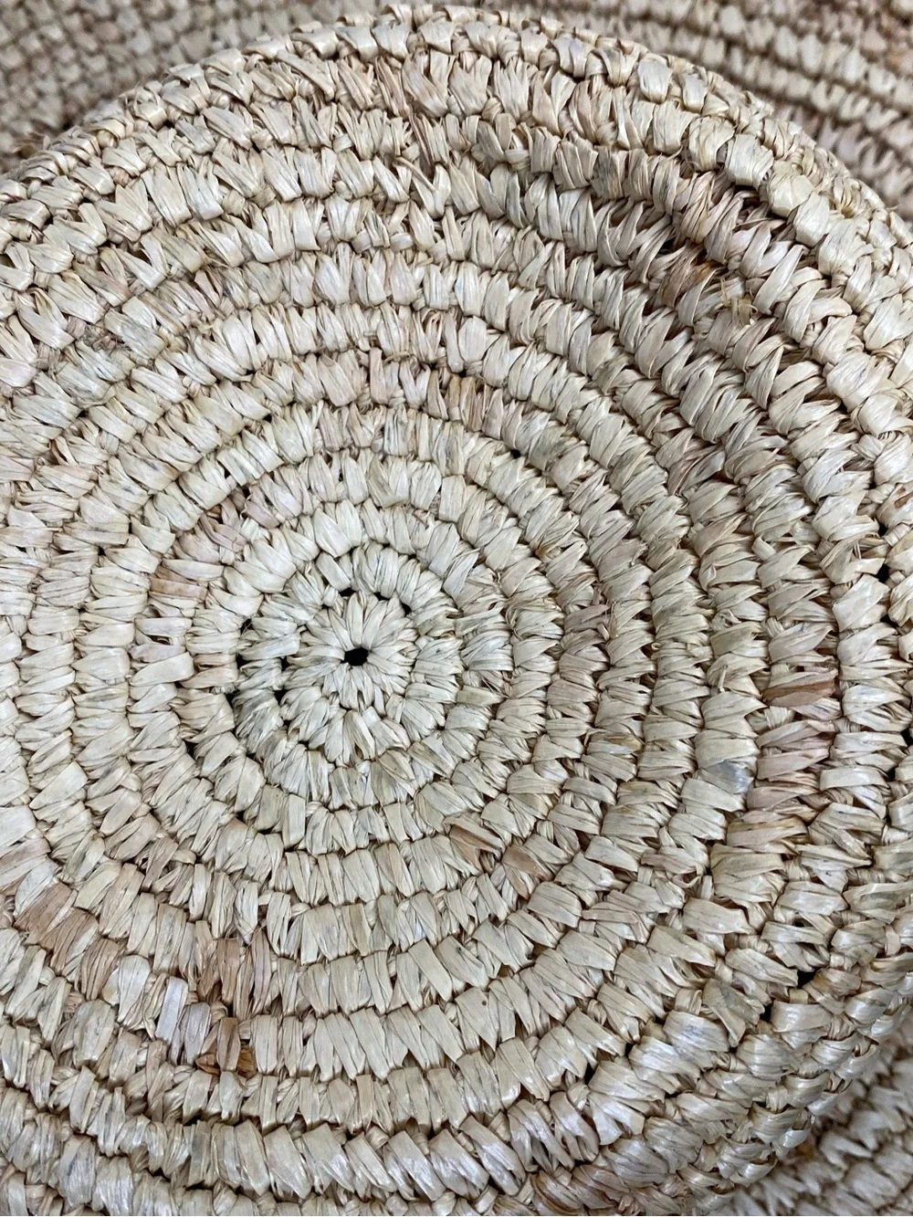 Vintage Panama Jack Straw Hat Wide Brim Palm Tree Ribbon Sun Boater Beach OSFA